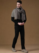The Classic Weave – Pure Cashmere Herringbone Stole in Natural Toosh Shade
