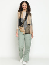 Luxury Big-Check Vibrant Mustard Wool-Cashmere Stole