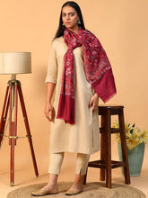 Floral Eden Wool Kani Stole