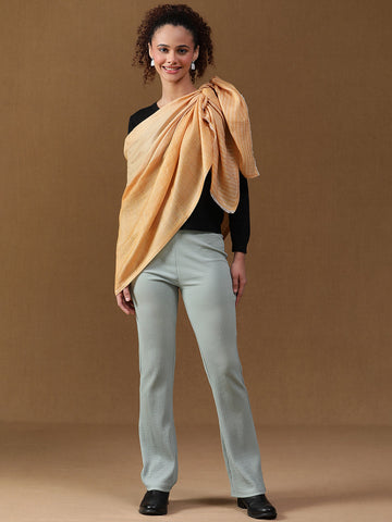 Reversible Mustard Wool Stole