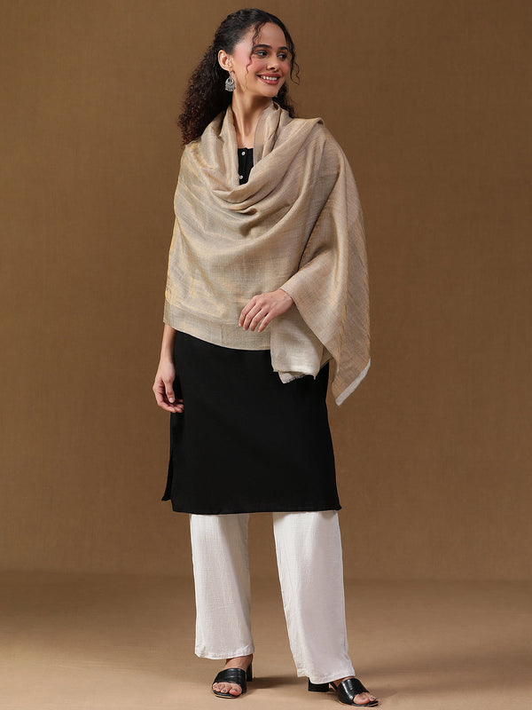 Reversible Zari Toosh Cashmere Stole