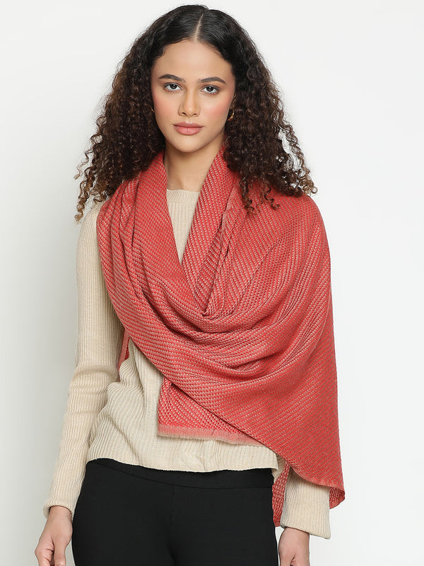 Bright Basket Weave Cashmere Scarf