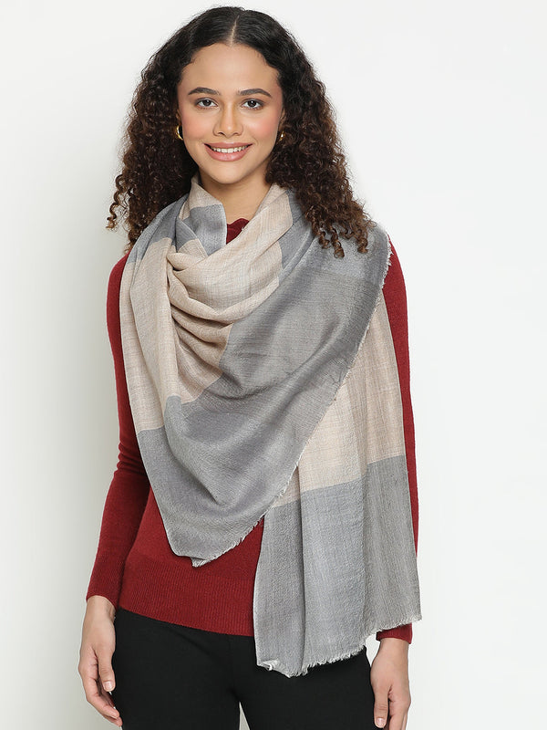 Blue & Toosh Checks Wool Stole
