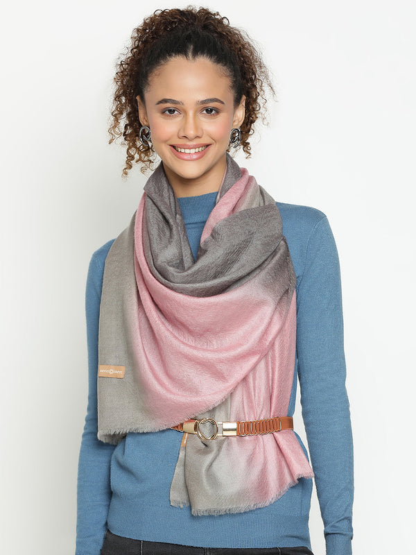 Light Pink Ombre Cashmere Stole