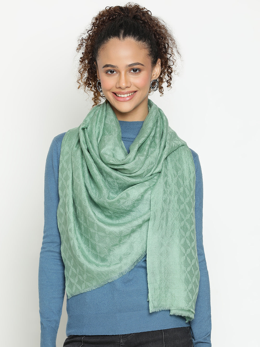 Mint Green Cashmere Stole