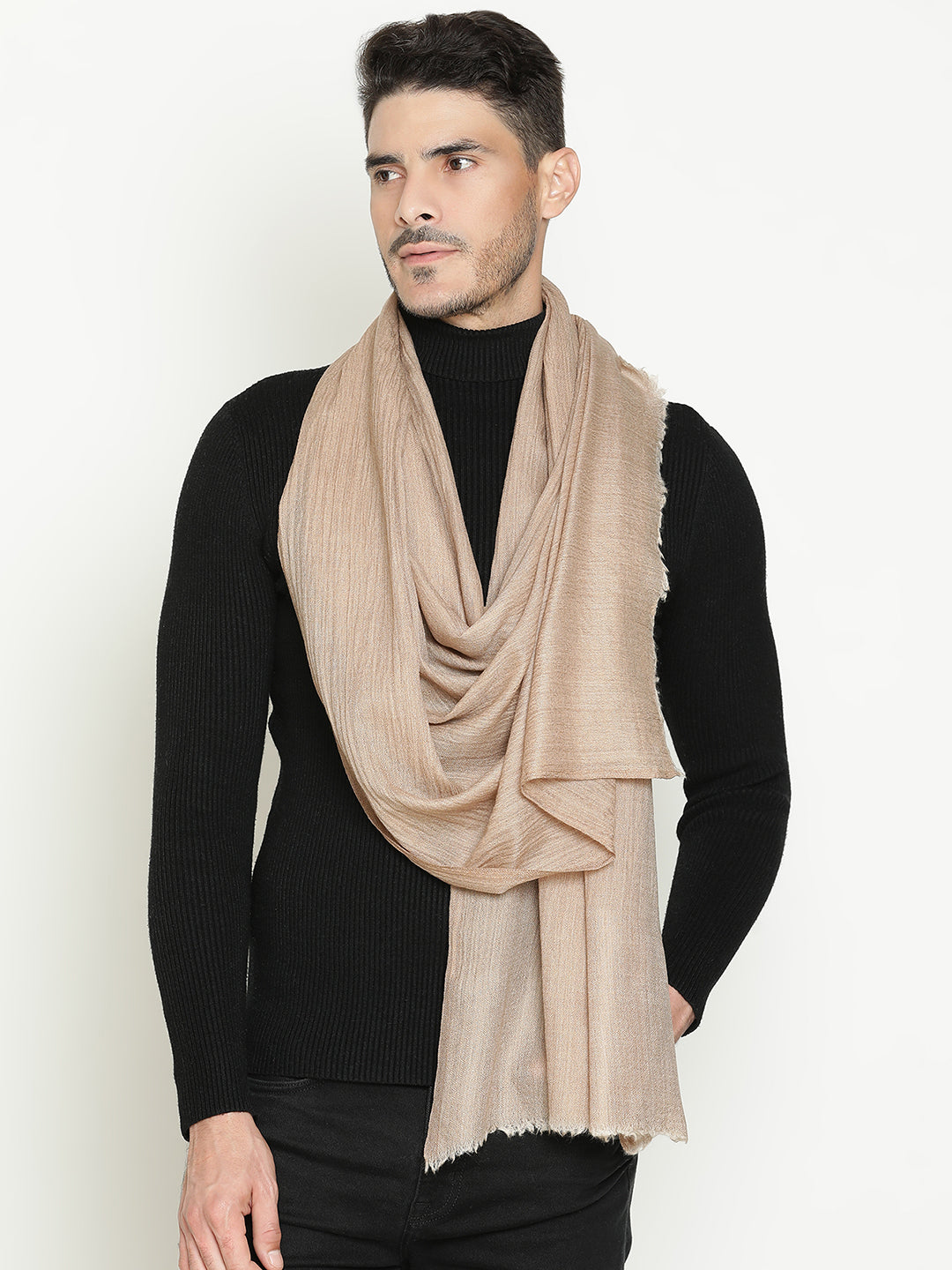Formal Wool Blend Muffler for Men – Toosh Brown
