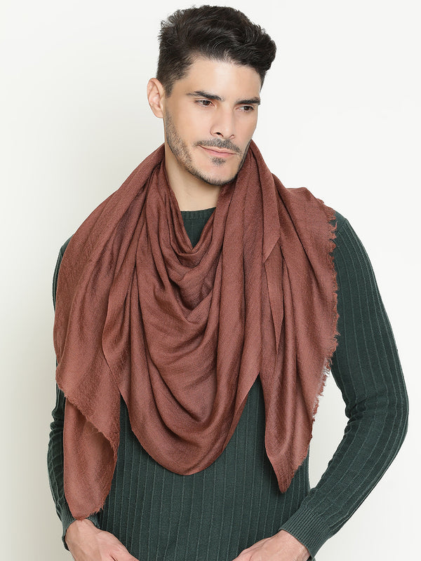 Coffee Brown wool muffler for men