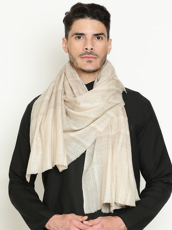 Beige Fine Checks wool Lohi