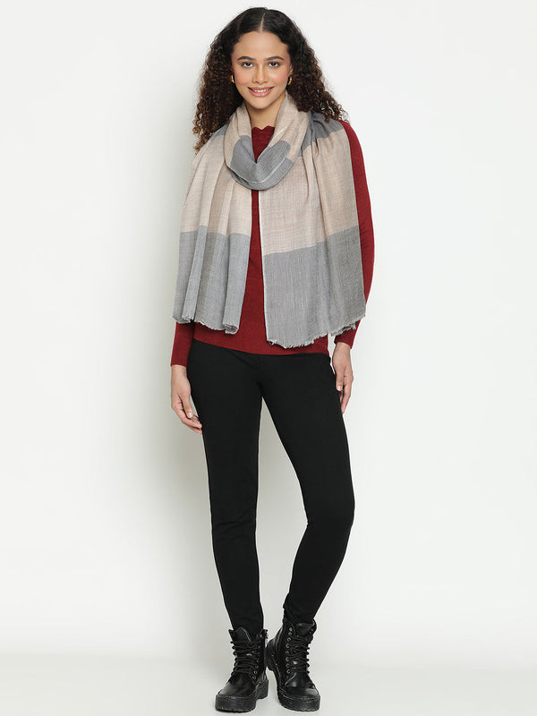 Blue & Toosh Checks Wool Stole