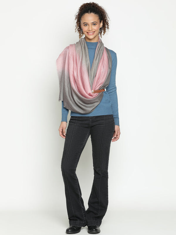Light Pink Ombre Cashmere Stole