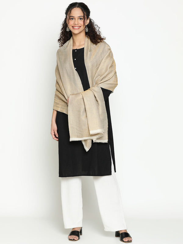 Reversible Zari Toosh Cashmere Stole