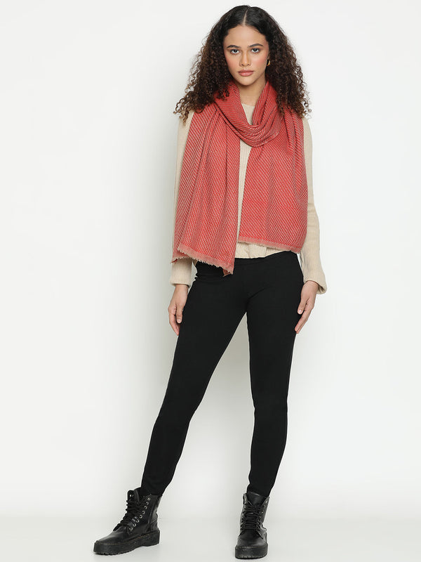 Bright Basket Weave Cashmere Scarf