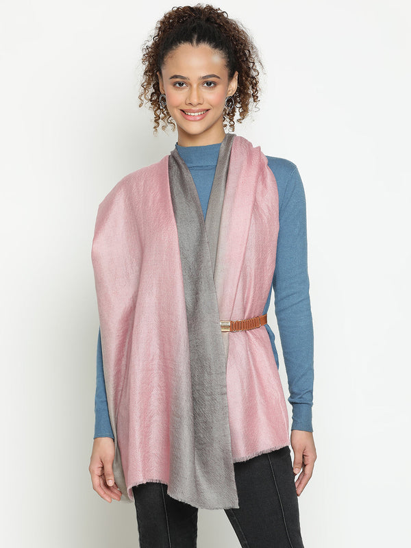 Light Pink Ombre Cashmere Stole