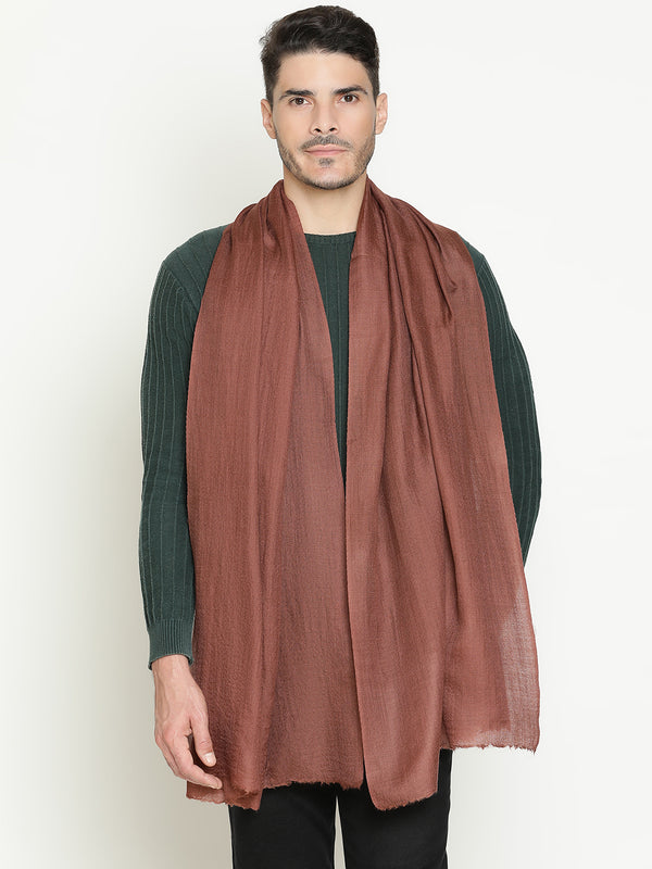 Coffee Brown wool muffler for men