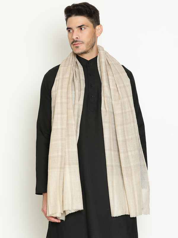 Beige Fine Checks wool Lohi