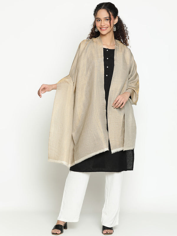Reversible Zari Toosh Cashmere Stole