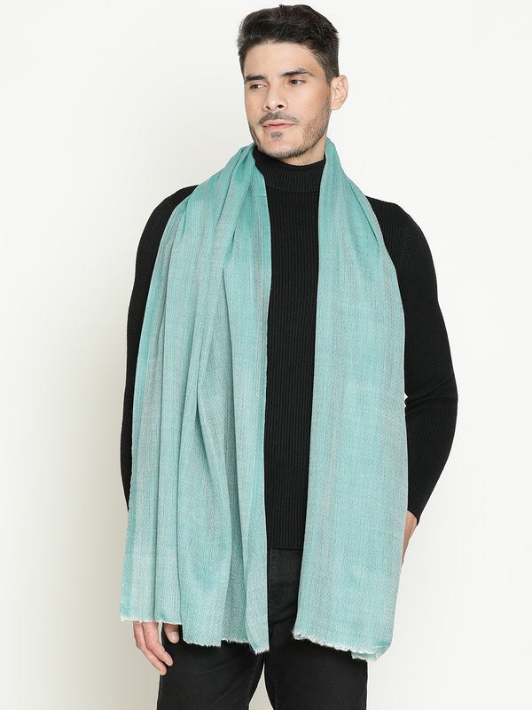 Aqua Blue wool muffler for men