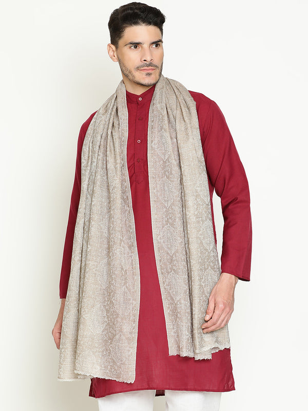 Paisley Beige wool Lohi shawls