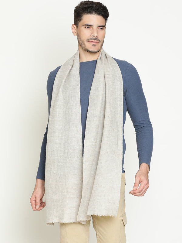 Reversible Ivory Wool  Muffler