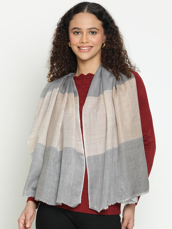 Blue & Toosh Checks Wool Stole