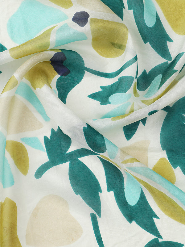 Floral Pop Silk Scarf for Women