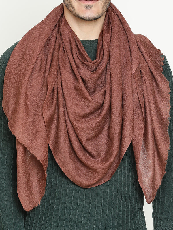 Coffee Brown wool muffler for men