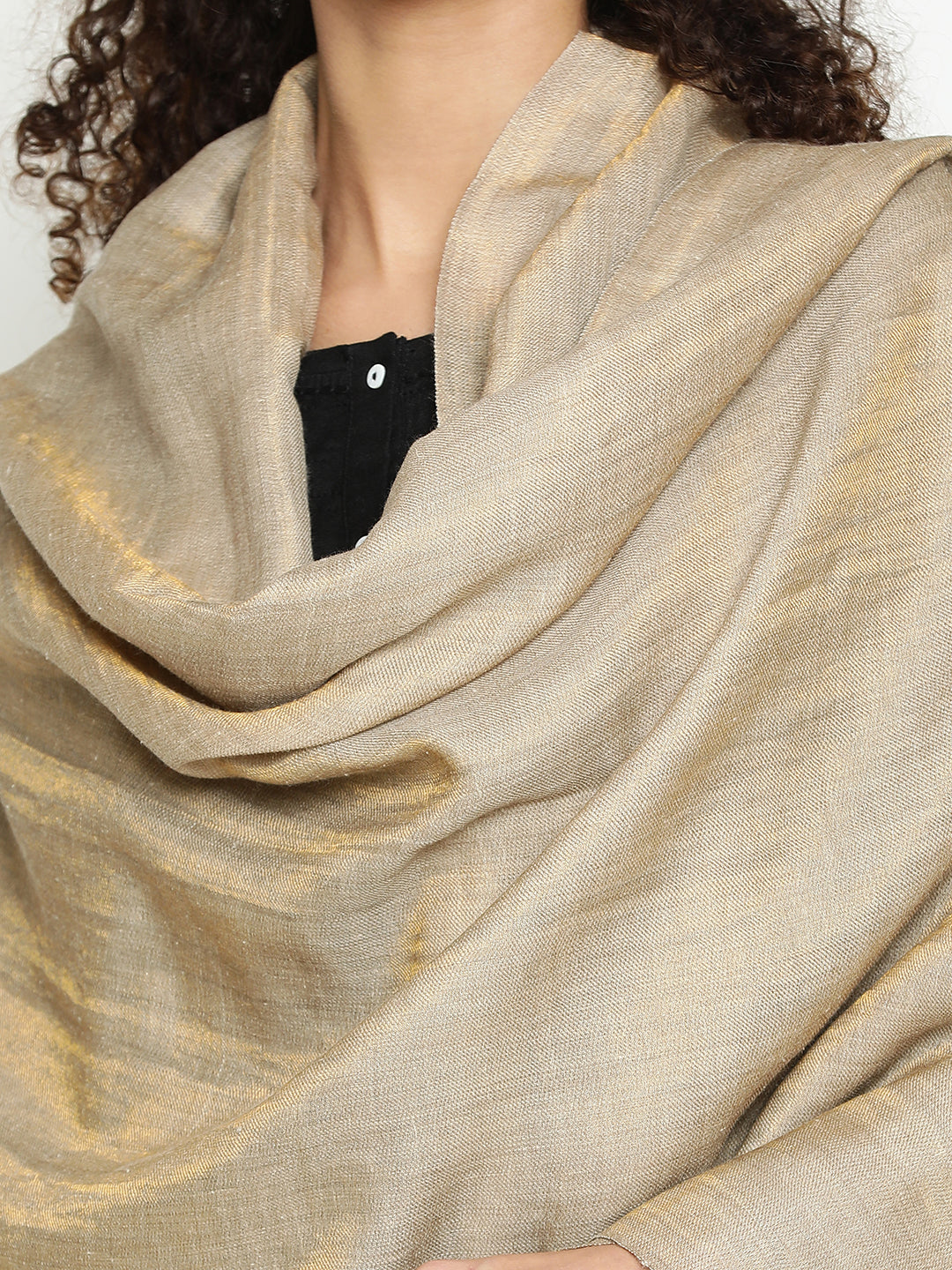 Reversible Zari Toosh Cashmere Stole