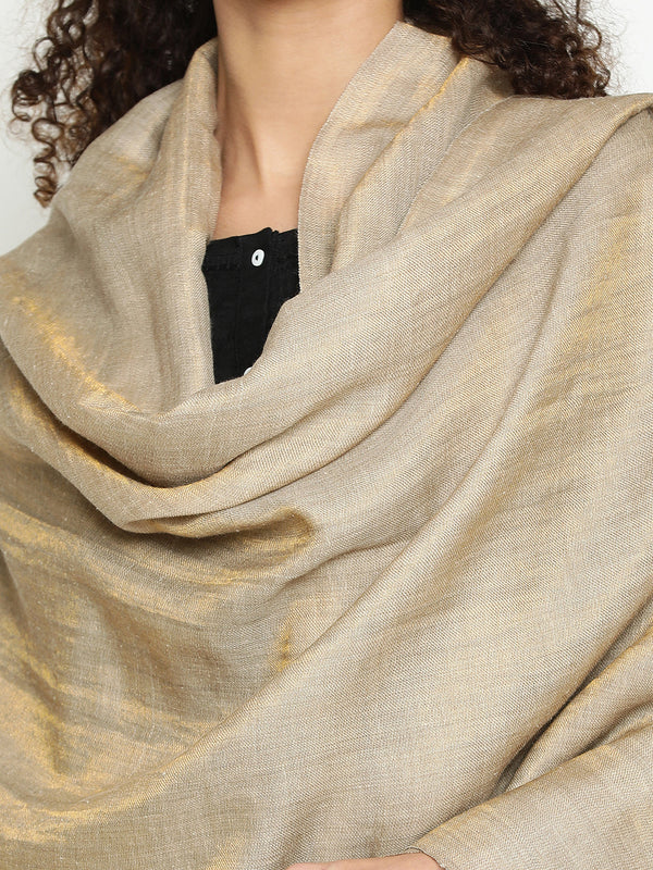 Reversible Zari Toosh Cashmere Stole