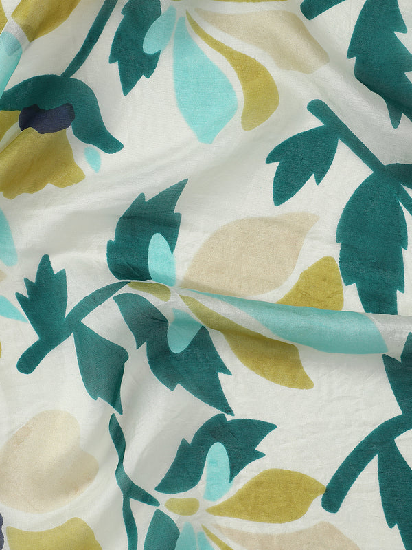 Floral Pop Silk Scarf for Women