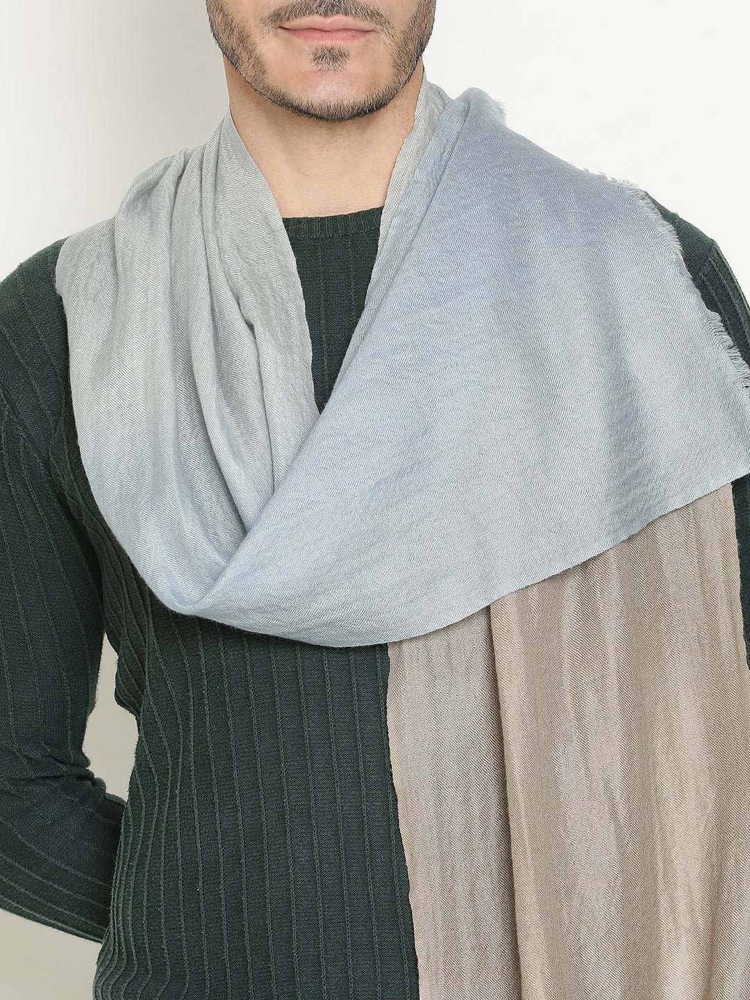 Blue and Toosh Ombre Cashmere Muffler