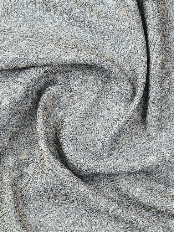 Lustrous Paisley Wool Shawl