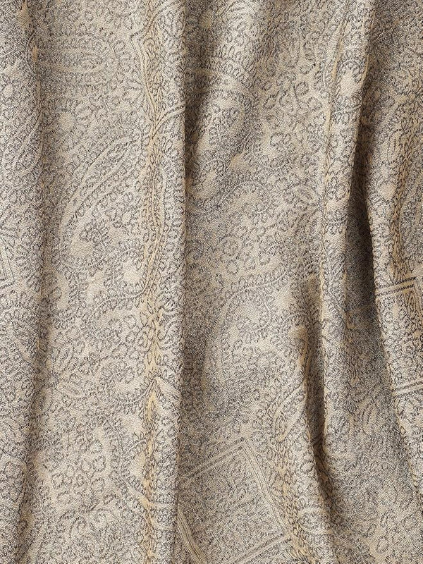 Lustrous Paisley Wool Shawl
